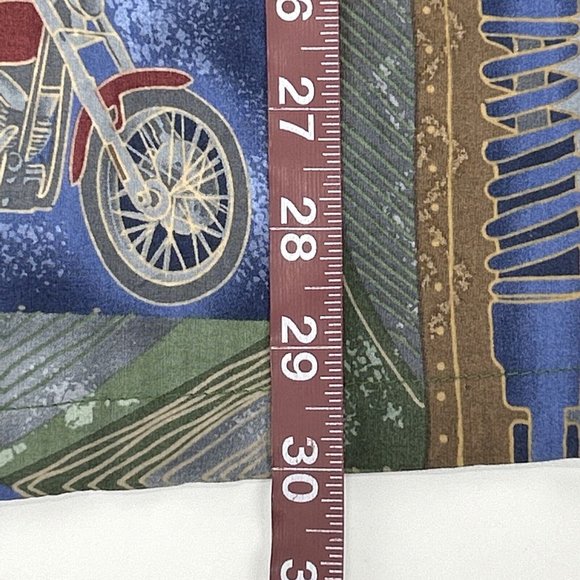 Men's Harley-Davidson Short‎ Sleeve Button Down Shirt Multicolor L Tori Richard - Picture 6 of 8